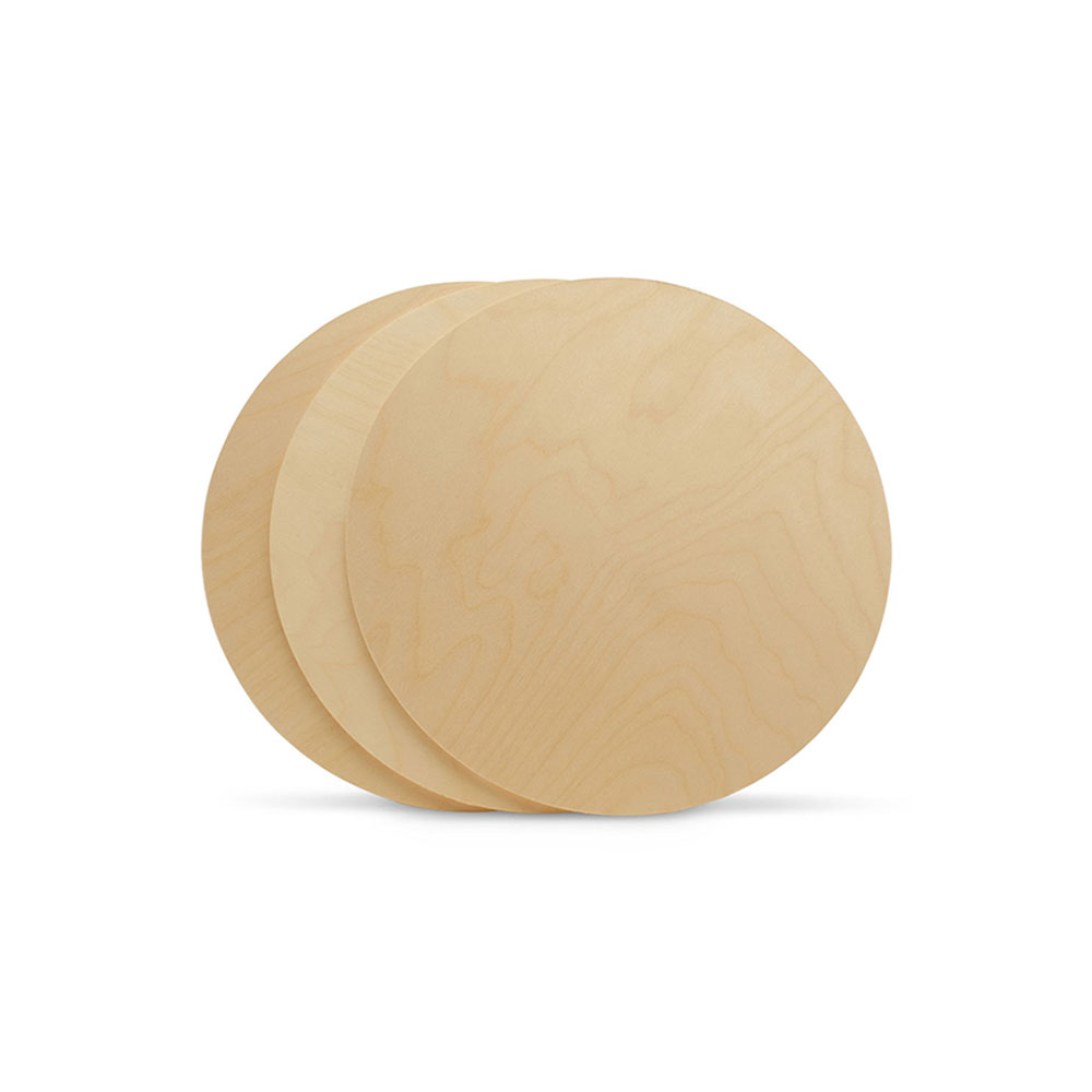 Wood Circles 12 inch 1/4 inch Thick, Unfinished Birch Sign Rounds