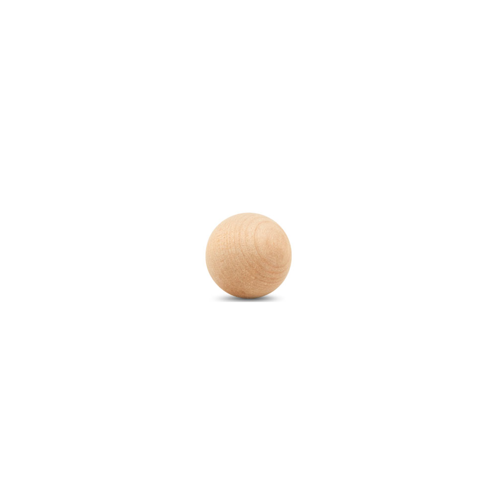 Wooden Balls 1-1/4 inch Unfinished, Round Birch Balls for Crafts, Woodpeckers
