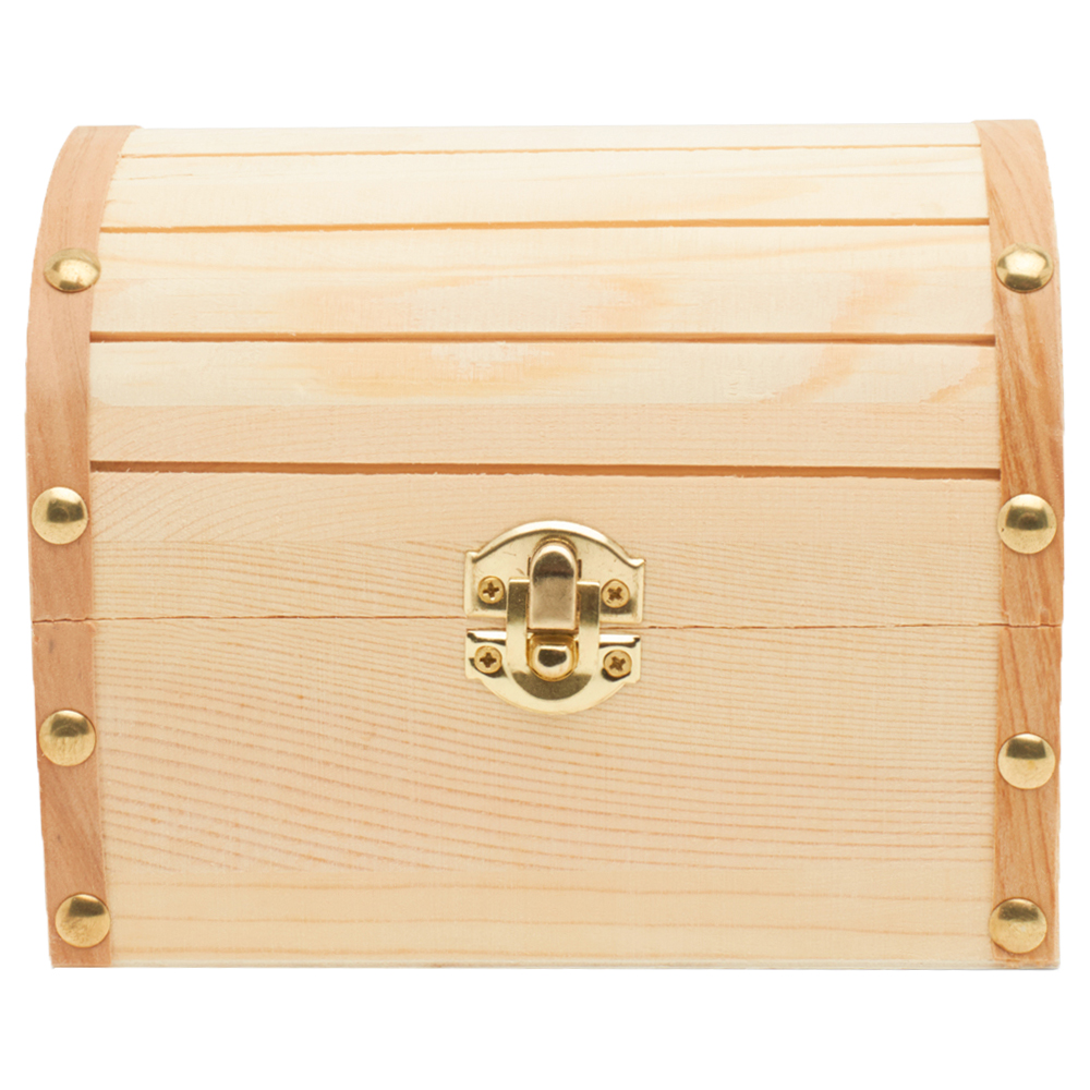 Woodpeckers Crafts, DIY Unfinished Wood 6 Treasure Chest, Pack of