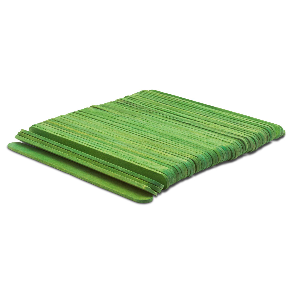 Green Popsicle Sticks for Crafts 4-1/2 inch, Pack of 500 Craft Sticks, Wax Stick, Wooden Sticks for Crafts, by Woodpeckers