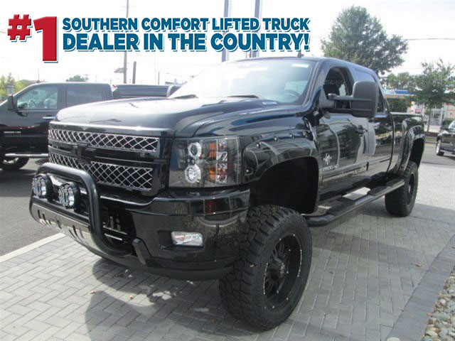 Black Chevy Silverado With Black Rims