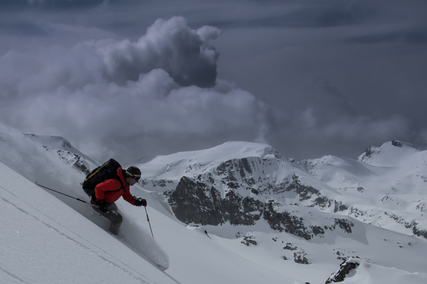 First tracks in the Spearhead Range