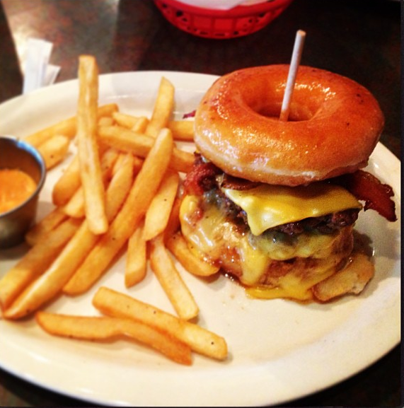 Burger With Donut Bun Near Me - Burger Poster