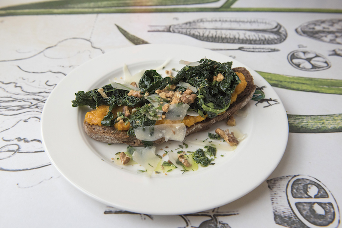 Sweet Dumpling-pompoen met cavolo nero