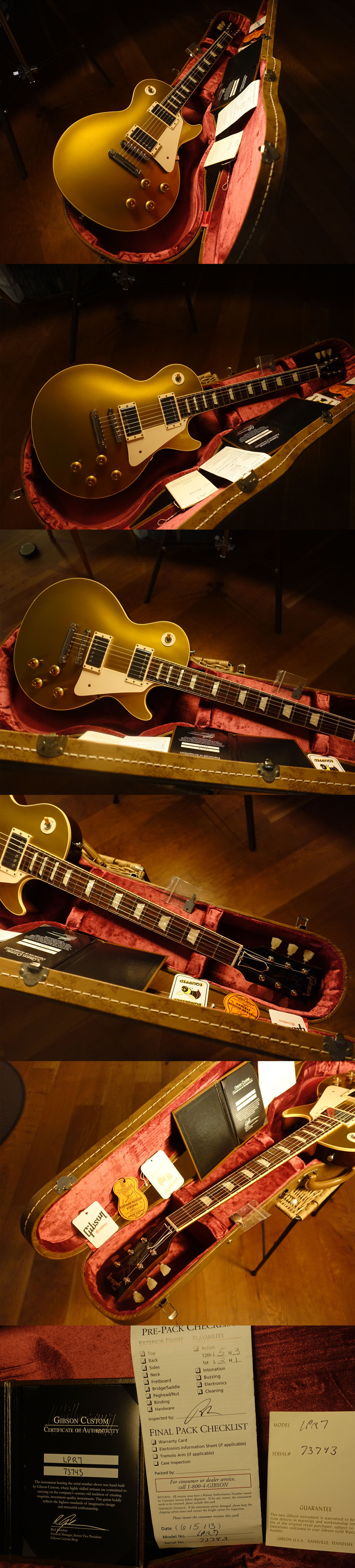 2013 Gibson Les Paul 1957 Reissue Custom Shop goldtop