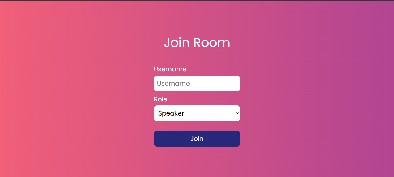 Join Room Screen