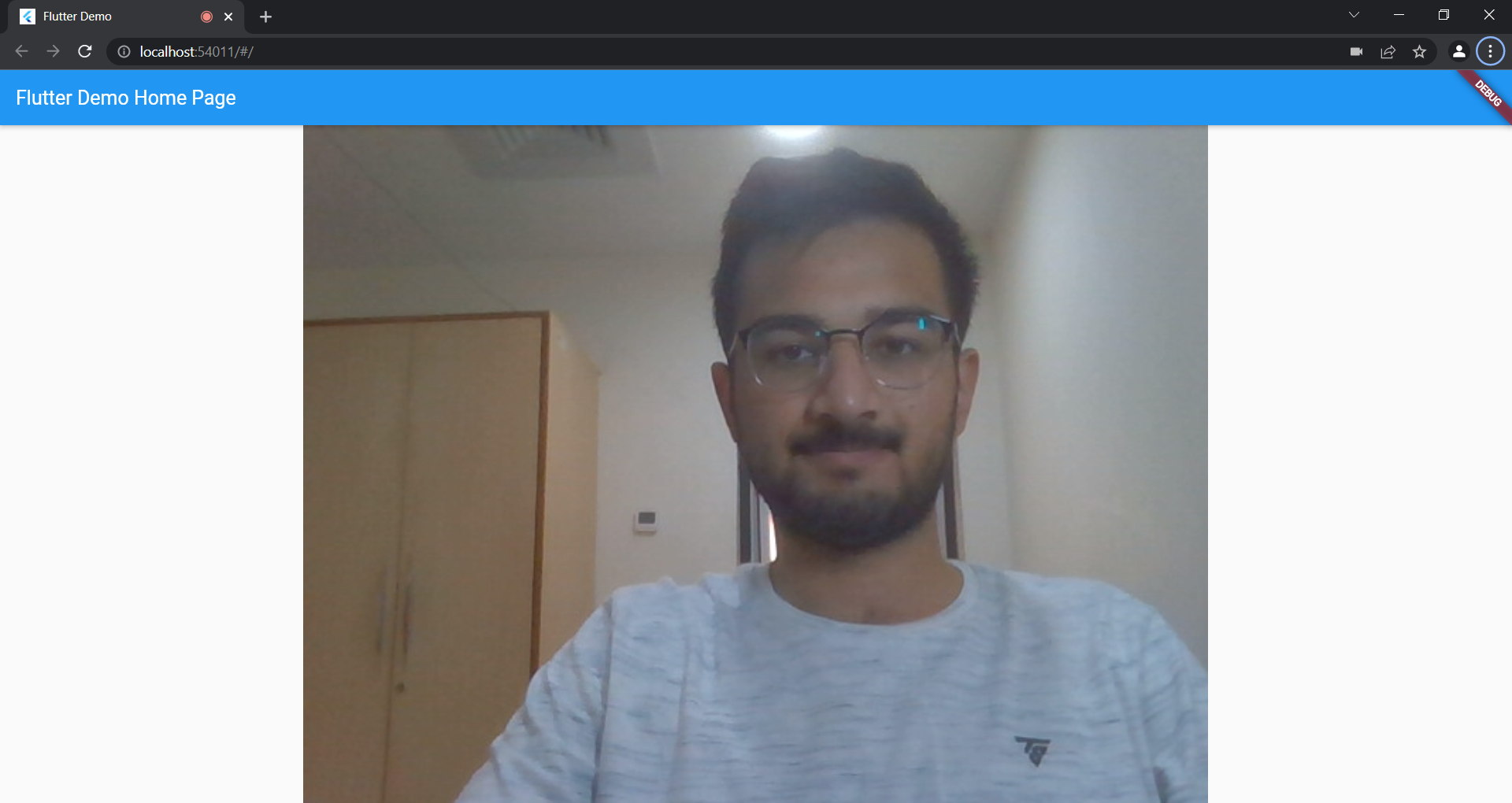 Local video using WebRTC