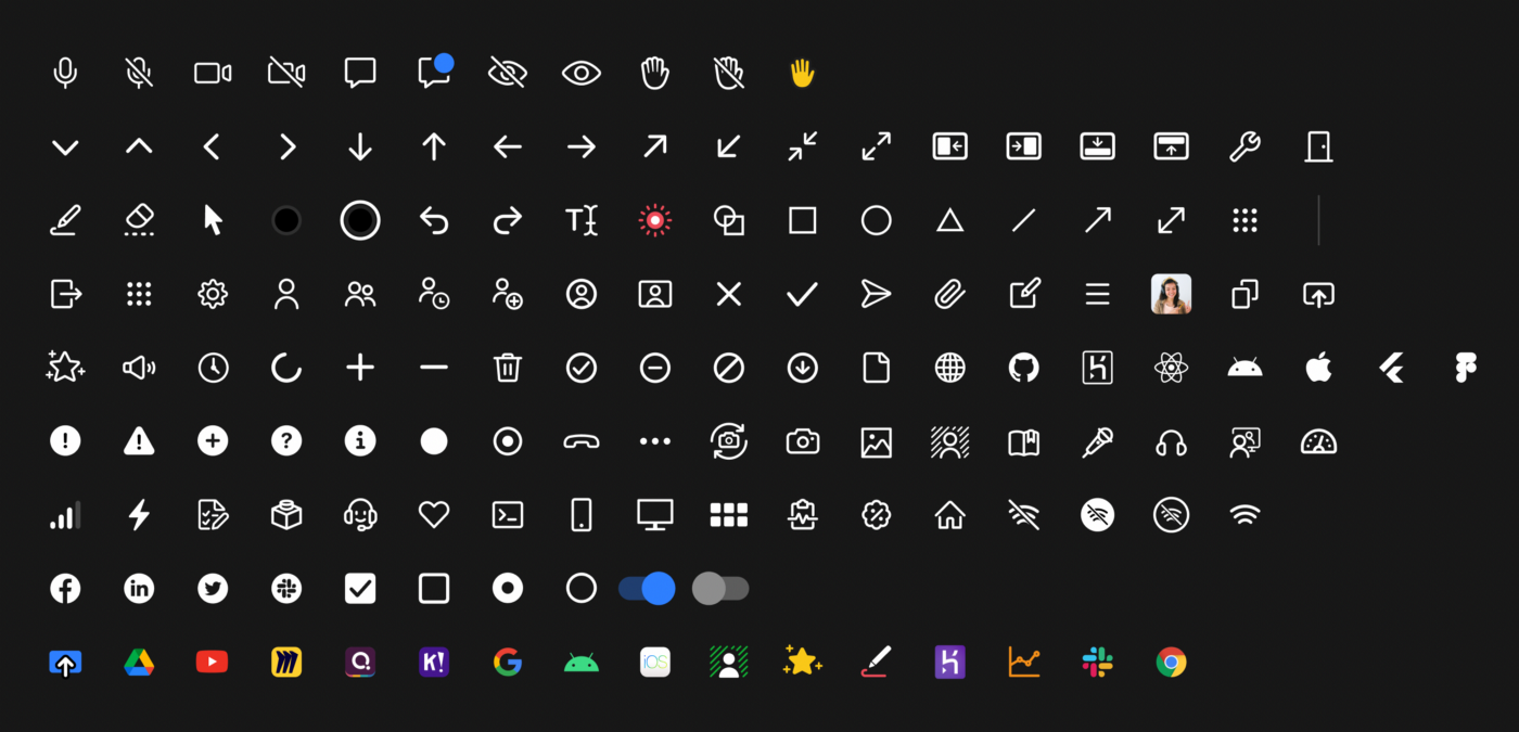 Icons for Virtual Edtech App