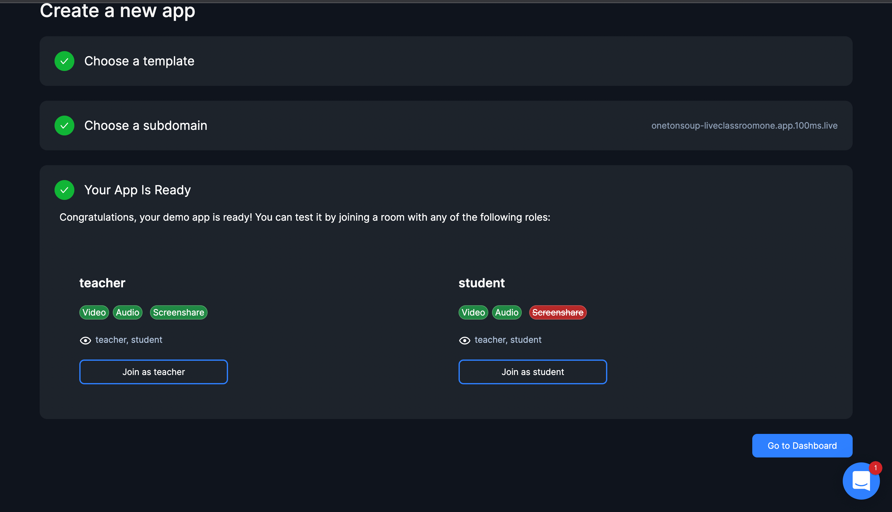 100ms Dashbboard - 5