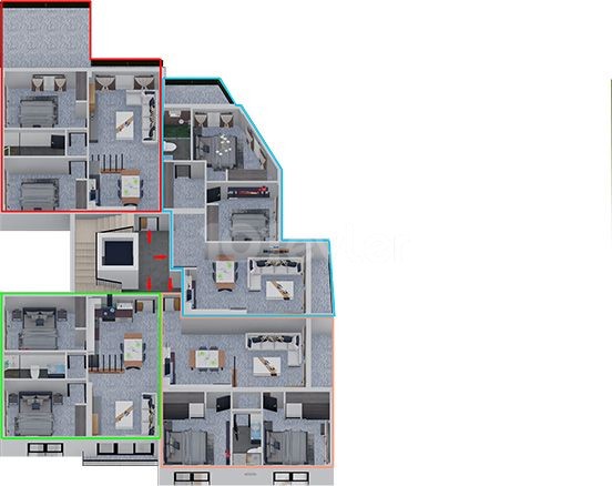 MAĞUSA MERKEZ DE GENİŞ DAİRE ARAYANLARA KAÇIRILMAYACAK FIRSAT 24 AY ELDEN TAKSİT IMKANI