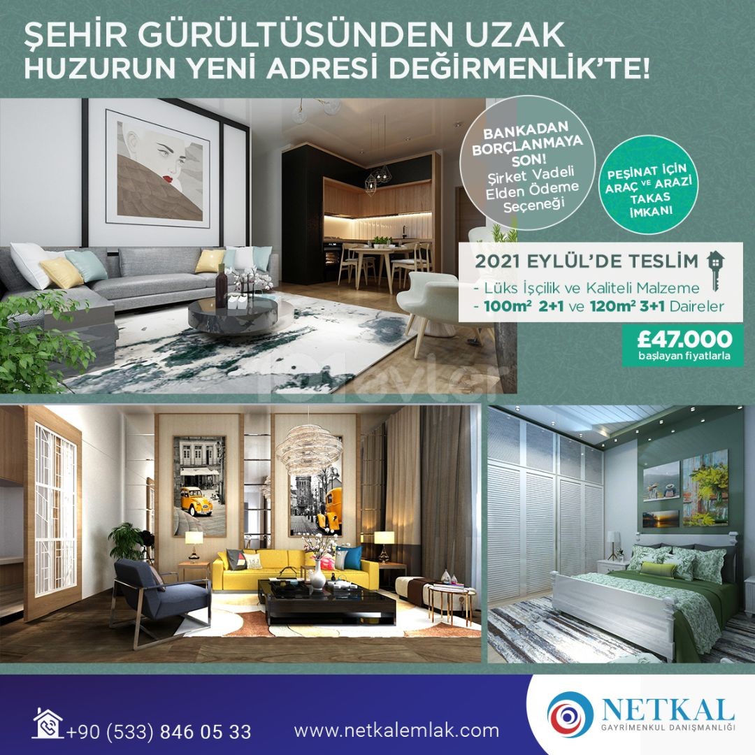 ŞEHRİN GÜRÜLTÜSÜNDEN UZAK HUZURUN YENİ ADRESİ DEĞİRMENLİKTE 