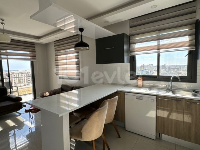 LONGBEACH 2+1 LUX FULLY FURNISHED FLAT FOR RENT WITH SEA VIEW