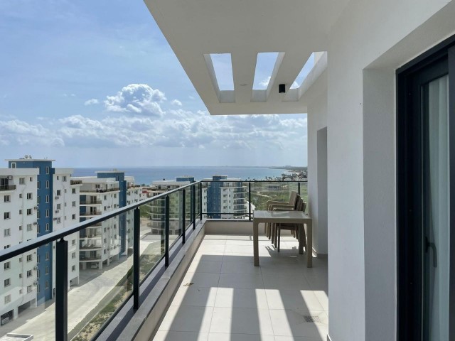 Caesar Resort'ta Panoramik Deniz manzaralı 2+2 lüks Penthouse full eşyalı