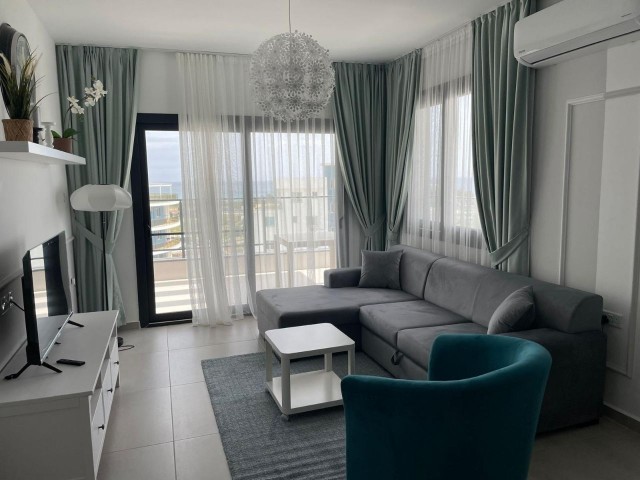 Caesar Resort'ta Panoramik Deniz manzaralı 2+2 lüks Penthouse full eşyalı