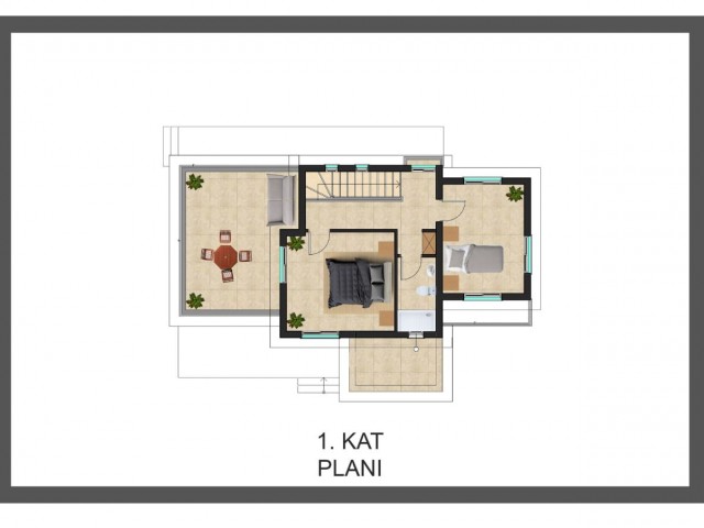 LAPTA'DA SATILIK PROJEDE  3+1 MUSTAKİL EŞYASIZ VİLLA