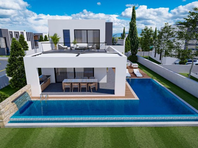 PROJECT DELIVERY JUNE 2024 ! 4+1 VILLA WITH PRIVATE POOL FOR SALE IN MAGUSA YENİBOGAZİÇİ