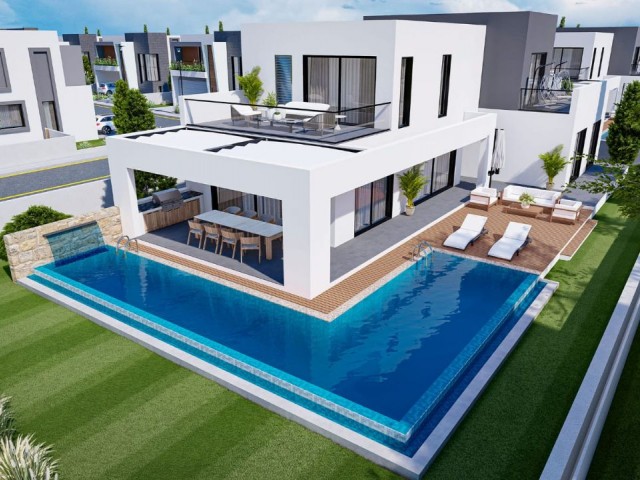 PROJECT DELIVERY JUNE 2024 ! 4+1 VILLA WITH PRIVATE POOL FOR SALE IN MAGUSA YENİBOGAZİÇİ