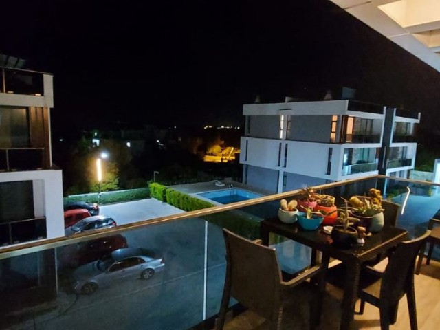 LUXURY 2+1 SHARED POOL PRIVATE TERRACE APARTMENT FOR RENT IN KYRENIA LAPTA ** 