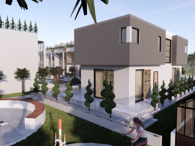 KYRENIA Karsiyaka 2 + 1 TWIN VILLAS WITH SHARED POOL ** 