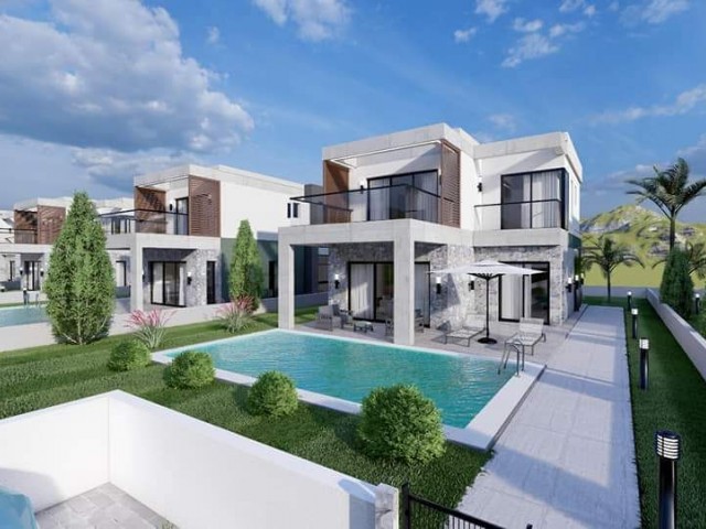LUXURIOUS FURNISHED 4+1 VILLA WITH GARDEN AND PRIVATE POOL IN A LUXURIOUS COMPLEX IN KYRENIA ÇATALKÖY