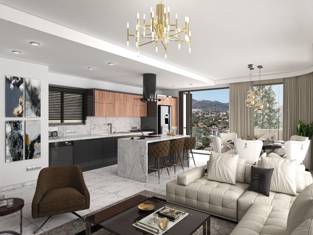 2+1 ULTRA LUXURIOUS FLAT FOR SALE IN KYRENIA KARŞIYAKA