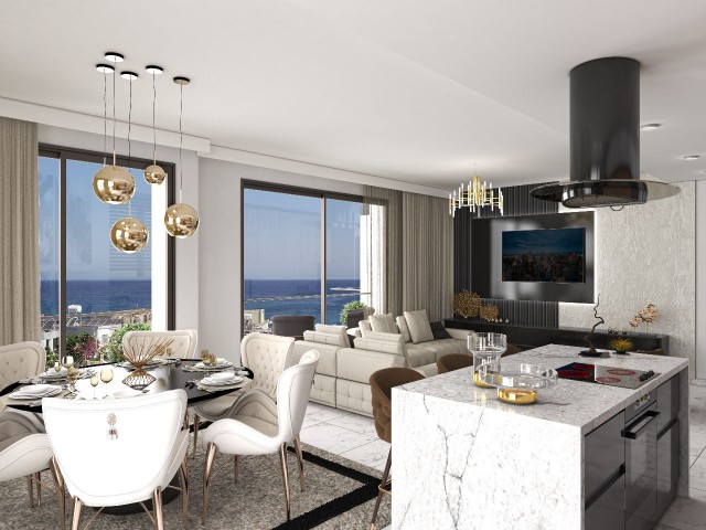 2+1 ULTRA LUXURIOUS FLAT FOR SALE IN KYRENIA KARŞIYAKA