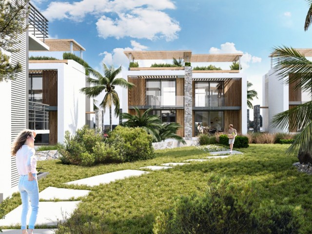 GIRNE BAHÇELİ DUPLEX 2+1 DACHTERRASSENVILLA MIT PRIVATEM POOL, GELIEFERT IM MÄRZ 2024