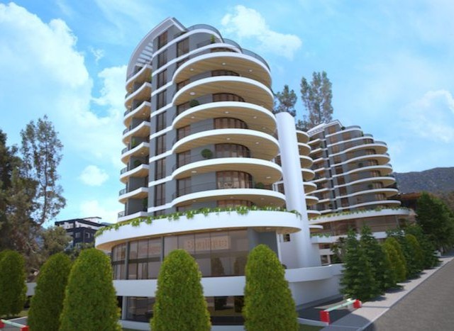 GİRNE MERKEZDE LÜKS SİTEDE OTEL KONFORUNDA  1+1 DAİRE