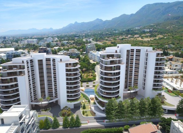 1+1 WOHNUNG MIT HOTELKOMFORT IN EINEM LUXUSANLAGE IM ZENTRUM VON KYRENIA