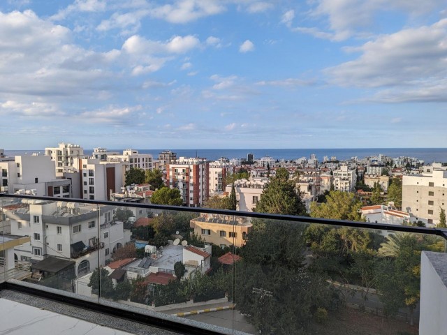 IN THE CENTER OF KYRENIA, ON THE TOP FLOOR OF A 7-STOREY APARTMENT ABOVE COLUMNS, 250 SQUARE METERS SIZE (150 CLOSED AND 100 BALCONIES), 3+1, WITH WIDE AND DEEP VIEW TO EVERY FACADE, WITH BOTH AIR CONDITIONING AND SUSPENDED CEILING. HEATING AND WITH COOLING SYSTEM (VRF SYSTEM), SEA AND MOUNTAIN VIEW