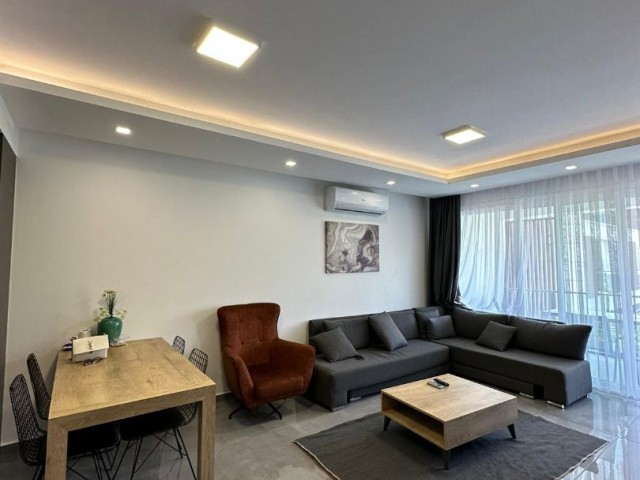 İskele, Long beach / Cortyard 1+1 flat for RENT