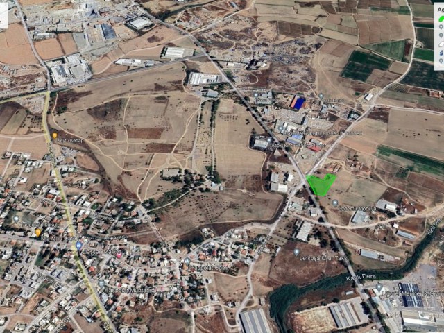 LAND on the Main Road in Haspolat, with EQUIVALENT title, with Industry and Housing permission...