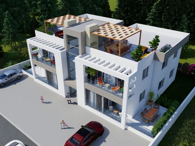 3+1 2-stöckige Wohnungen zum Verkauf in Dumlupınar