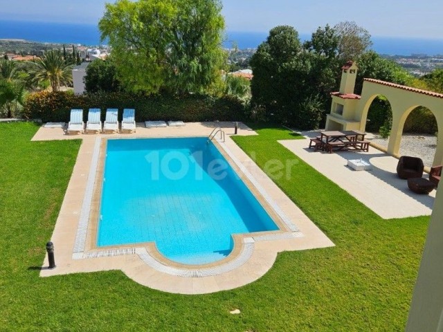 Villa for Sale on 5 Acres with Uninterrupted View at the Foothills of the Mountain in Karşıyaka, Kyrenia