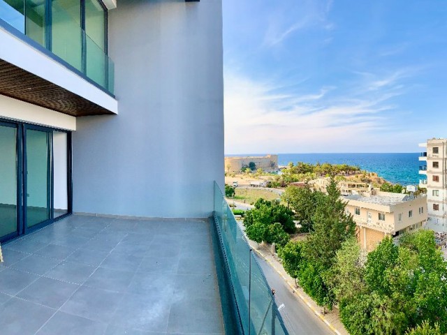 3 + 1 Penthouse for Sale in Kyrenia Center | Dublex | Castle and Sea View