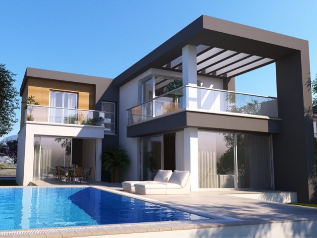 4+1 Villa zum Verkauf in Kyrenia Chatalköy / Pool und ruhig ** 