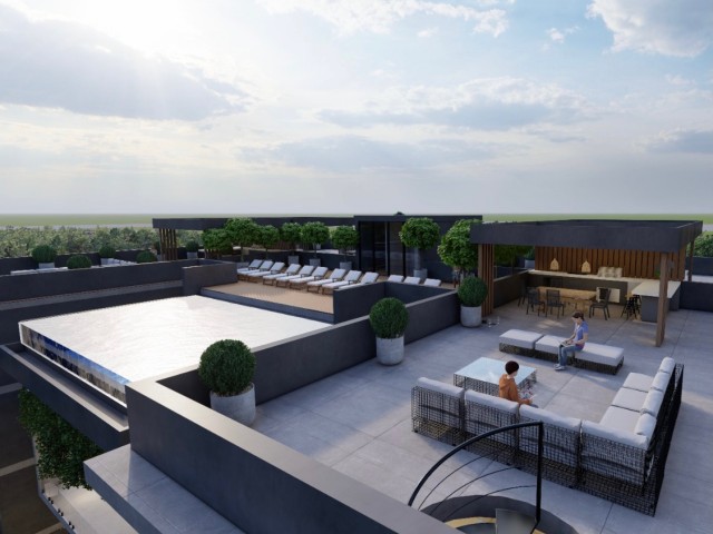 Perfekte Balance von Luxus und Komfort / die neueste,Beste von Kyrenia| wertvolle Lage an der Bellapais Road / Duplex 3+1daires / Pool und Garten auf der Dachterrasse ** 