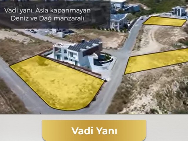 Girne, Çatalköy | Satılık 650 m2 Arsa| Muhteşem Deniz,Dağ ve Vadi Manzaralı |