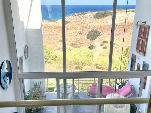 Kyrenia,Bahçeli | 1 Bedroom Loft Apartment | Uncut Sea View