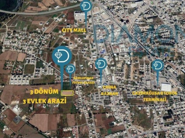 Land for sale in Famagusta Çanakkale area 