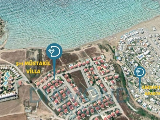 İskele Boğaz'da Kiralık 5+1 Villa