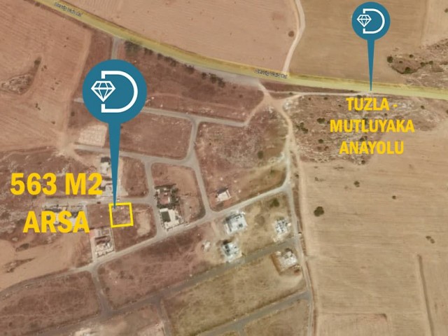 563 m2 Land For Sale in Mutluyaka ** 