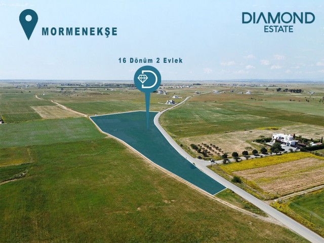 16 Decares of 2 Evlek Land for Sale in Mormenekşe, Famagusta