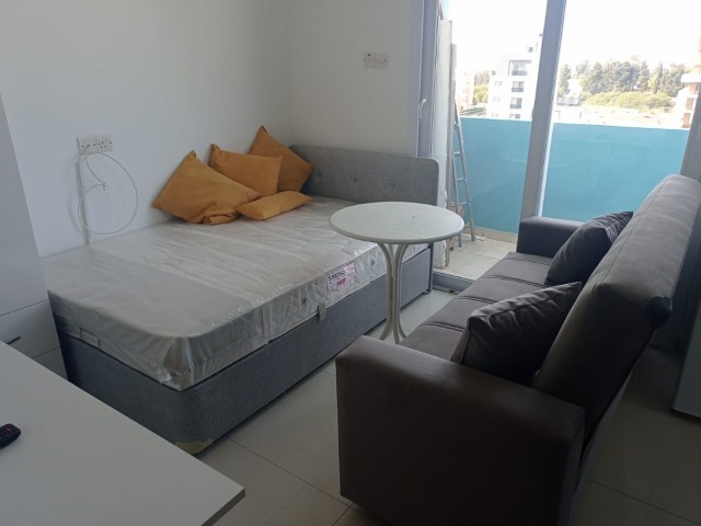 Fully furnished studio penthouse for sale in the center of Famagusta, suitable for investment with a monthly rental income of 300 dollars