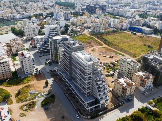 2+1 brandneue Wohnung mit dem größten Balkon im 2. Stock, die entweder zum Wohnen oder als Büro genu