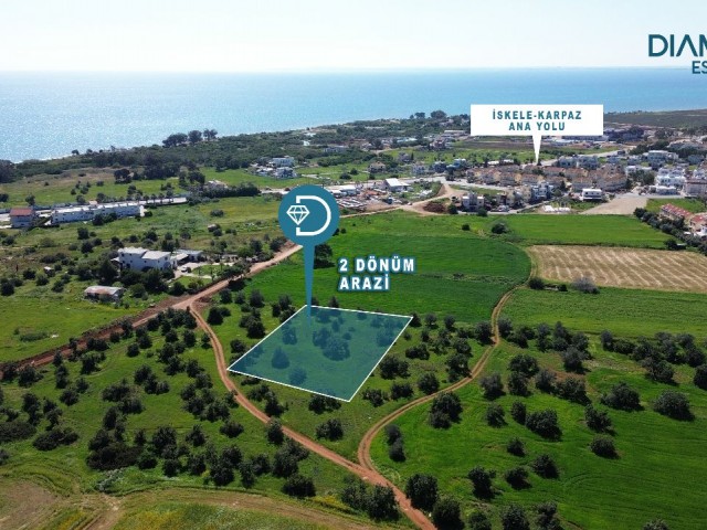 2 DECLARES OF LAND FOR SALE WITH 2 FLOOR ZONING IN İSKELE BAHÇELER AREA