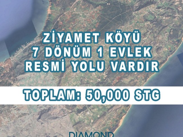 Ziyamet village field for sale (SUITABLE FOR INVESTMENT OR GARDEN CONSTRUCTION)