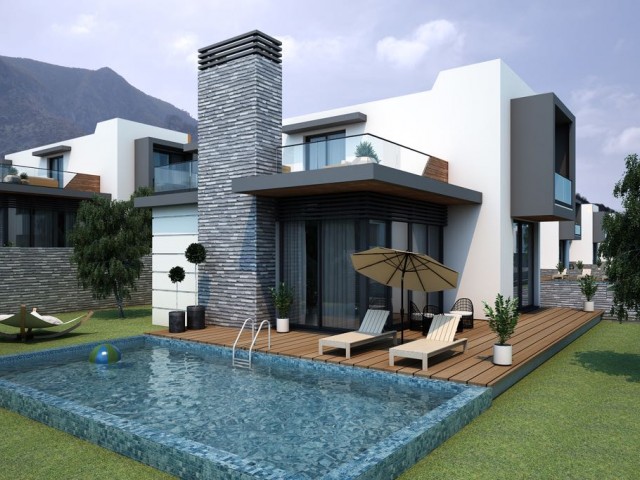 Magnificent mountain and sea view villas in Kyrenia Karmide ** 