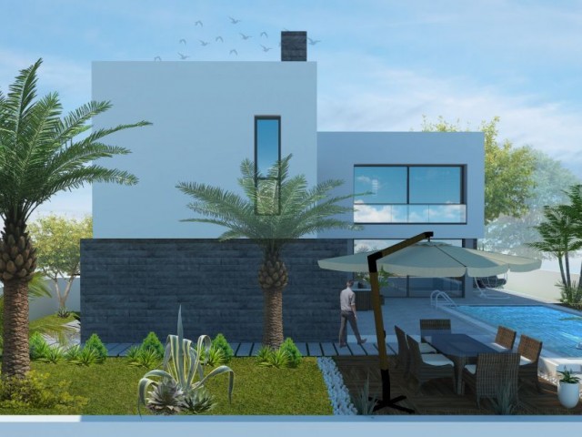 LUXURIOUS 4 BEDROOM VILLA WITH A PRIVATE POOL IN KYRENIA CATALKOY !