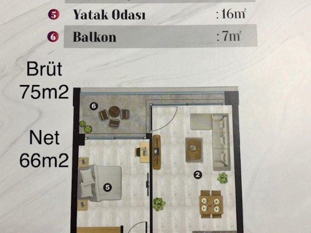 LEFKOŞA METEHAN 'da SÜPER LÜKS, KALİTELİ 1+1 DAİRELER !